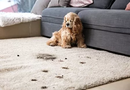 få bort kiss och doft från husdjur på mattor